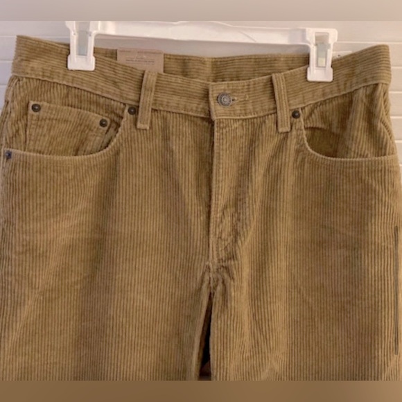 NWT Levi’s Low Pro Straight Leg Y2K Style Corduroy Tan Pants Size 31x30 - Picture 3 of 9